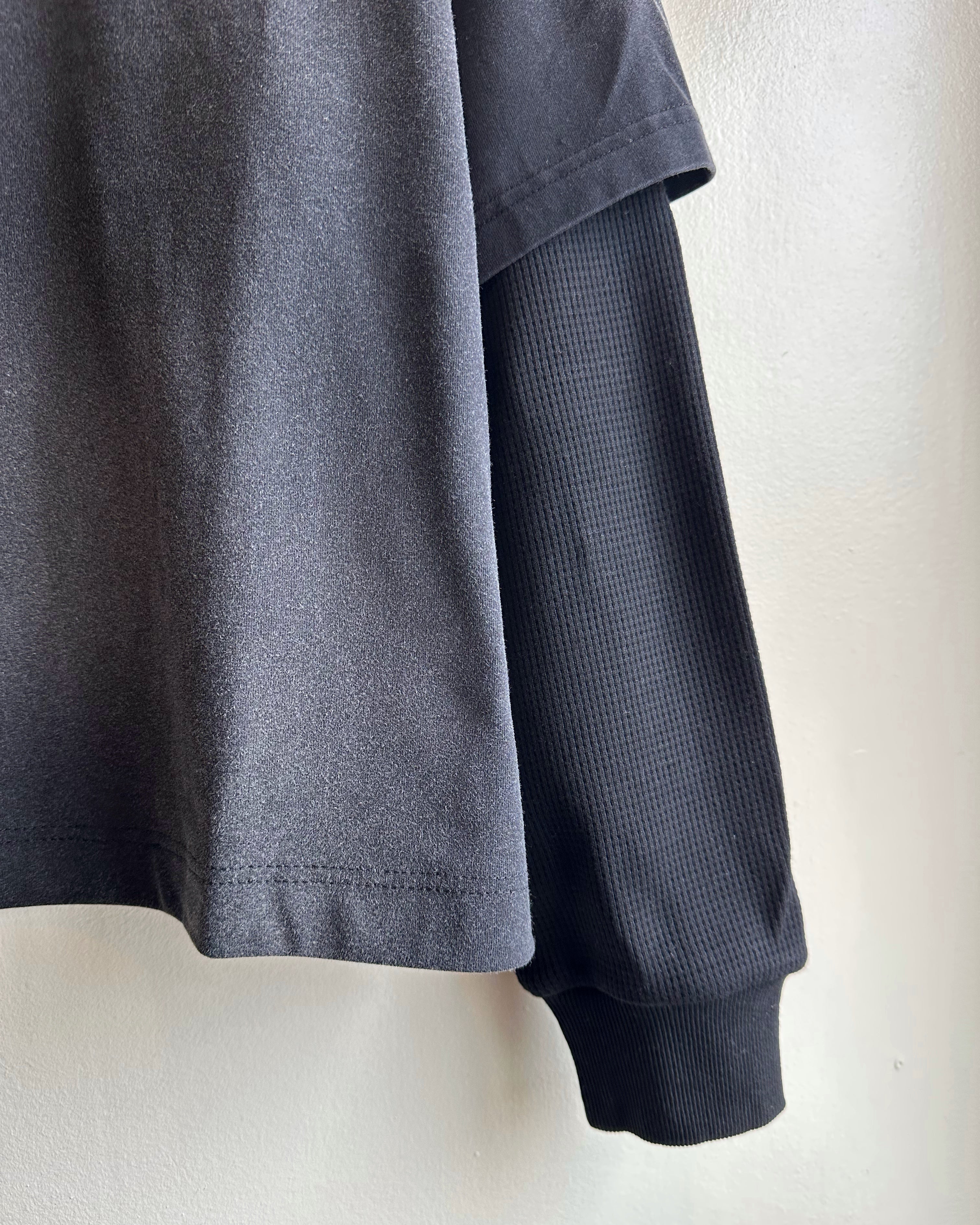 Thermal Sleeve Tee Black