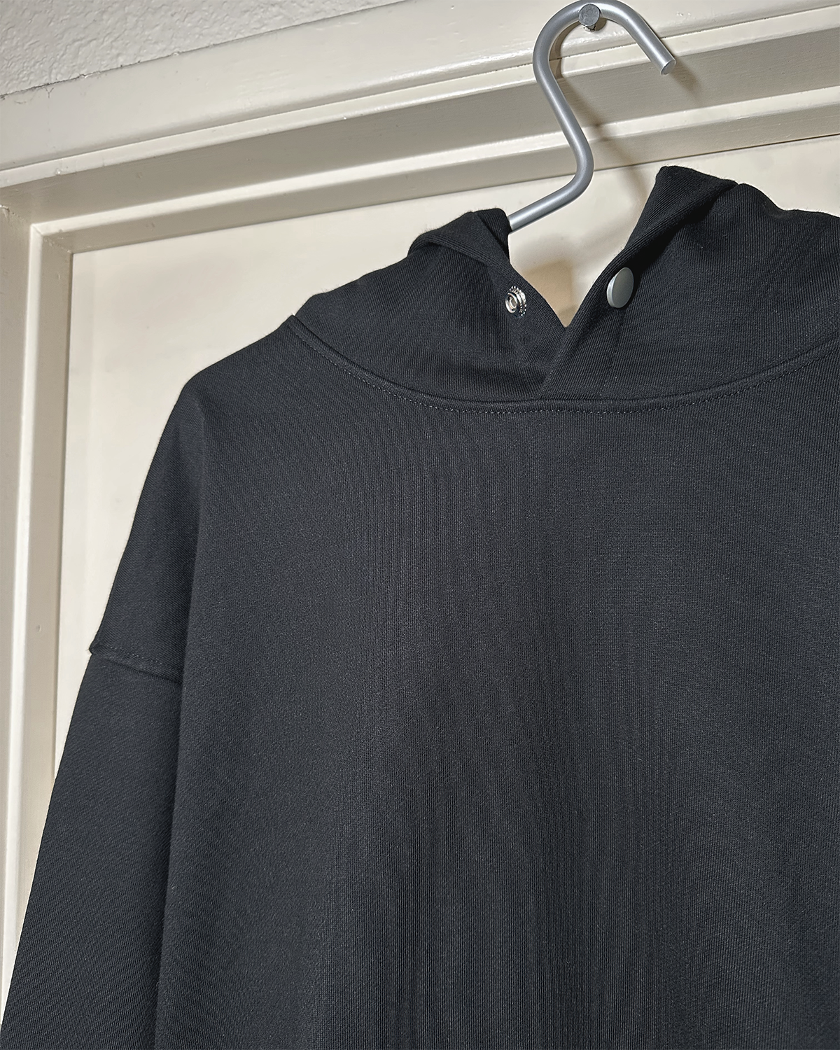 Popper Button Hoodie