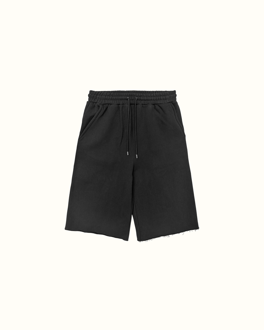 3/4 Raw Hem Shorts