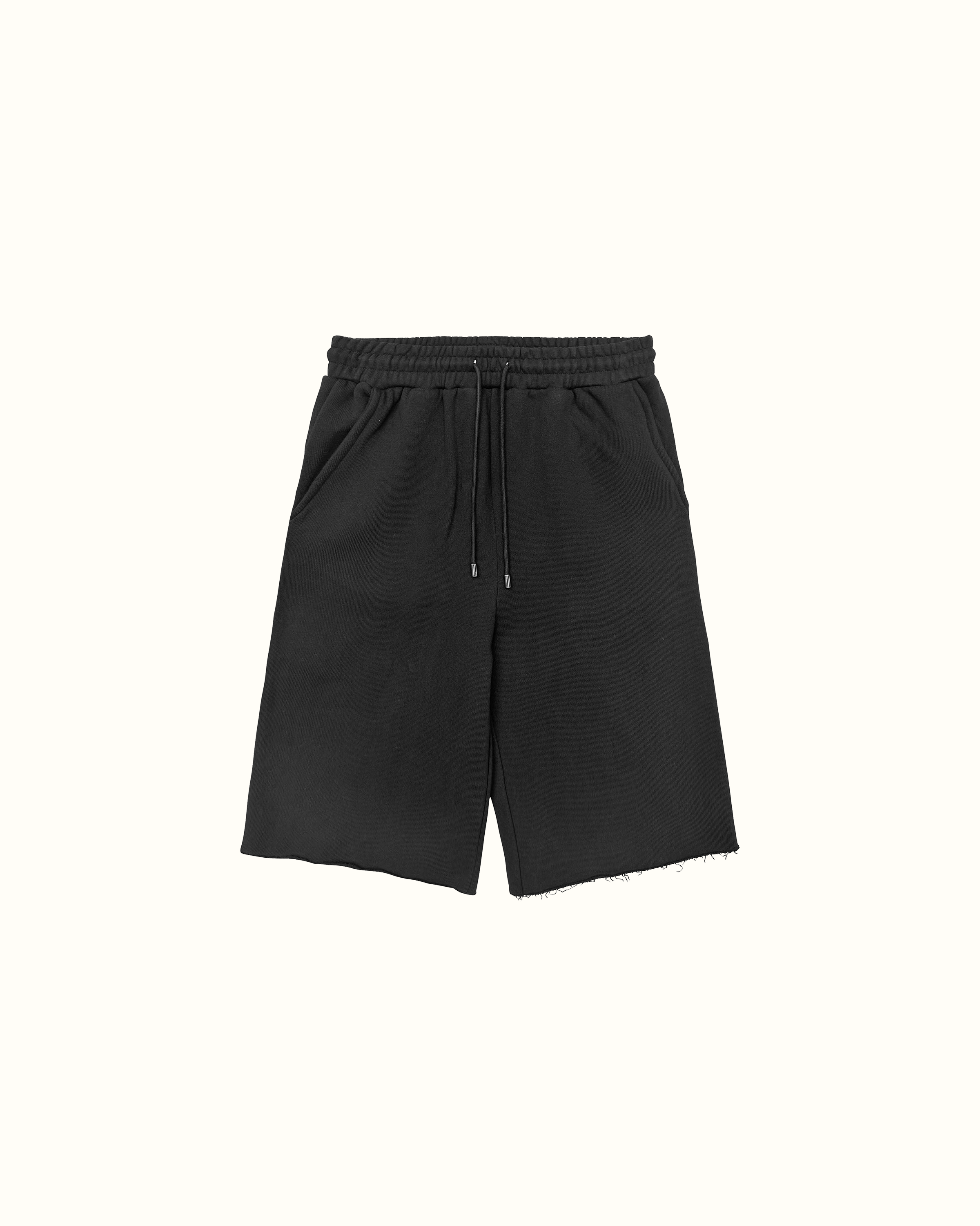 3/4 Raw Hem Shorts