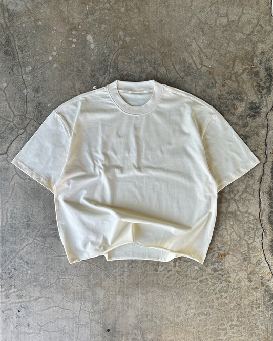 300 GSM Raw Hem Tee