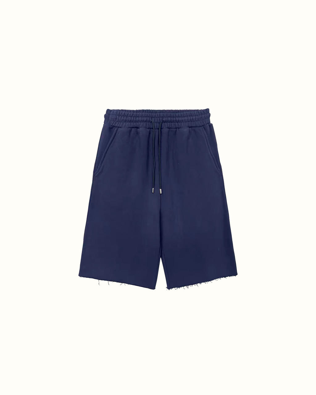3/4 Raw Hem Shorts
