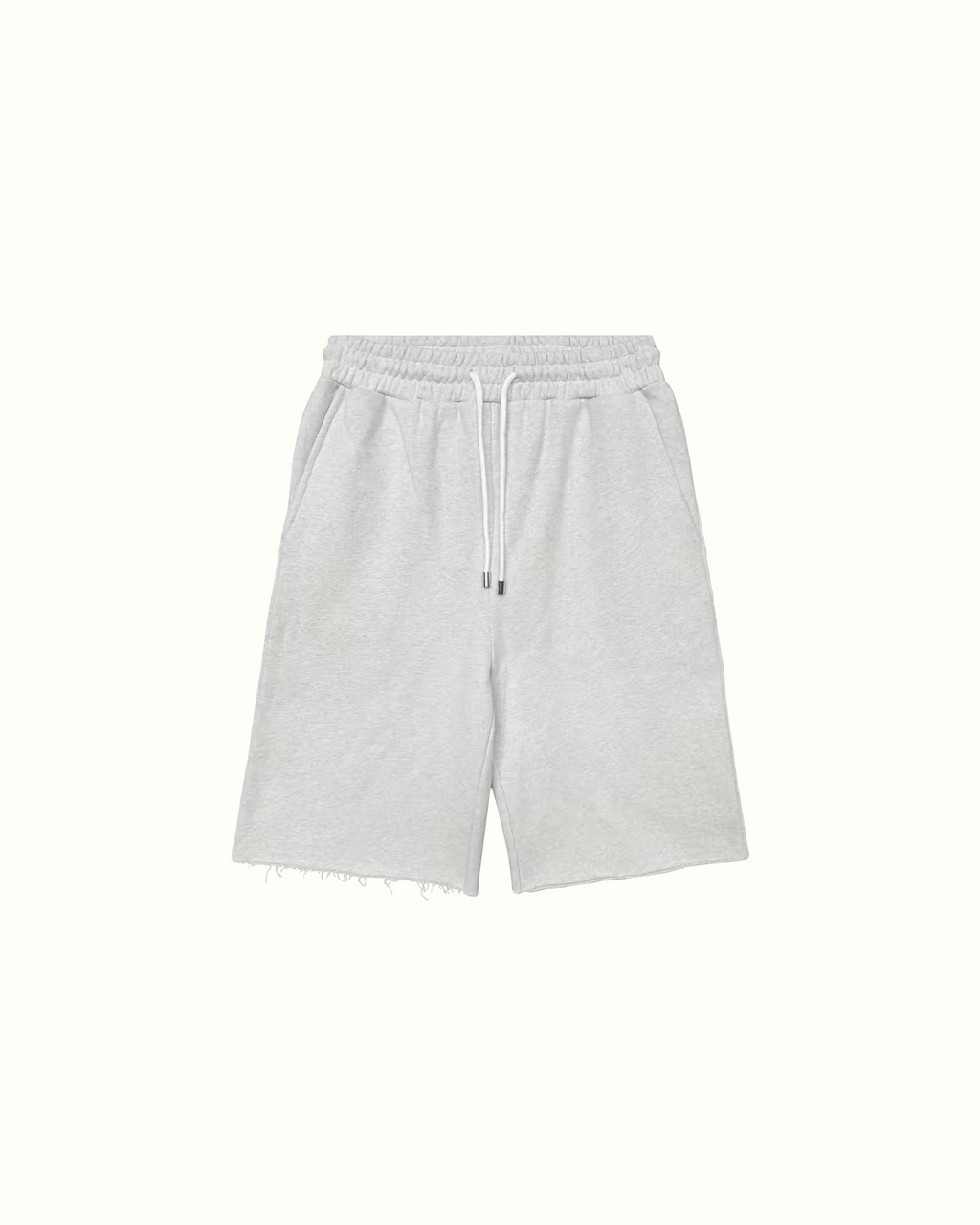 3/4 Raw Hem Shorts