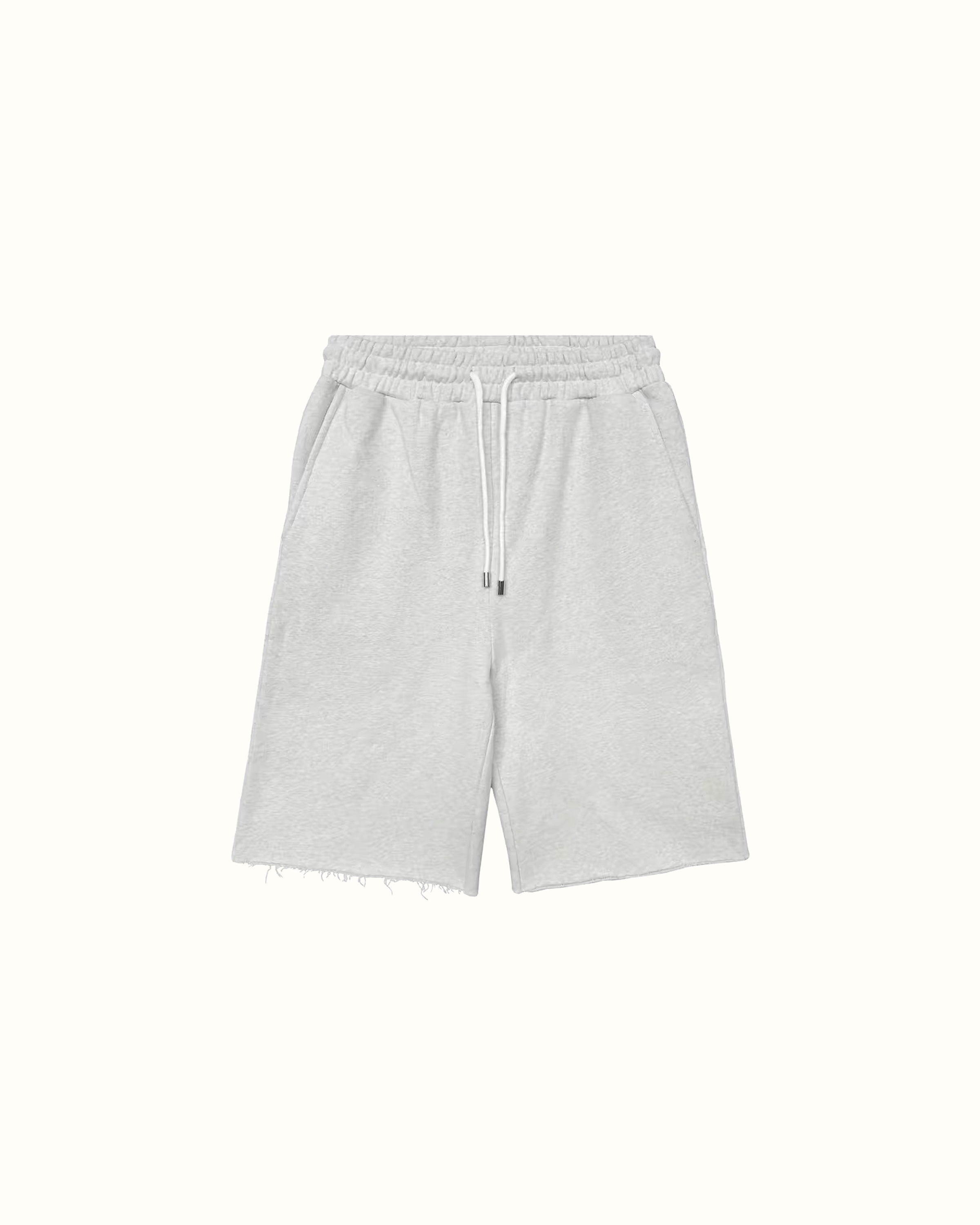 3/4 Raw Hem Shorts