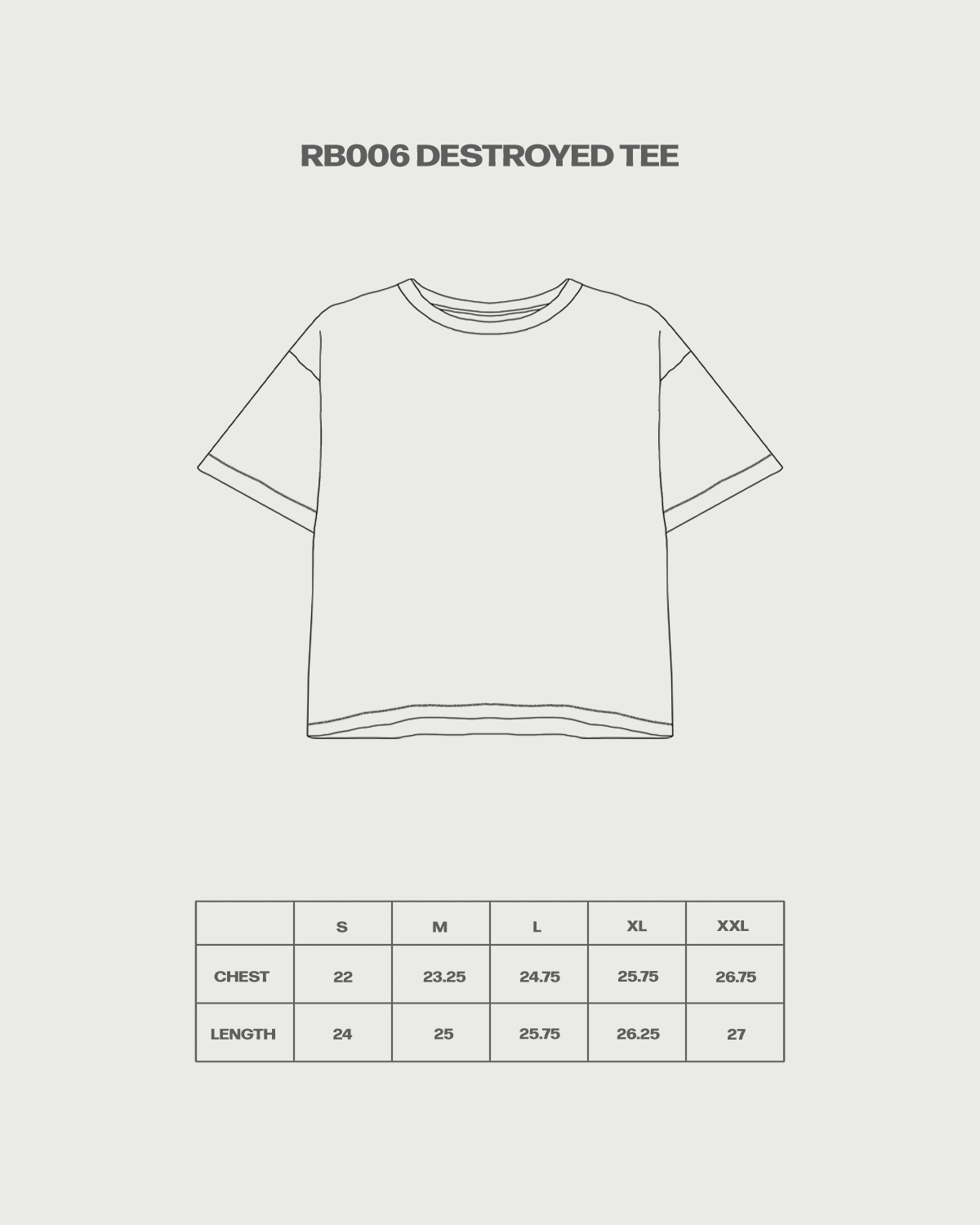 RB006 Destroyed Tee