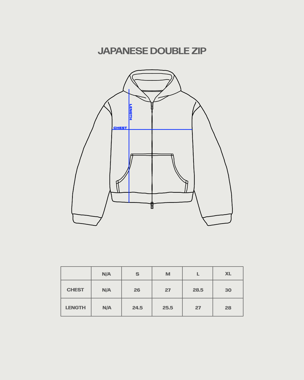 Japanese Double Zip