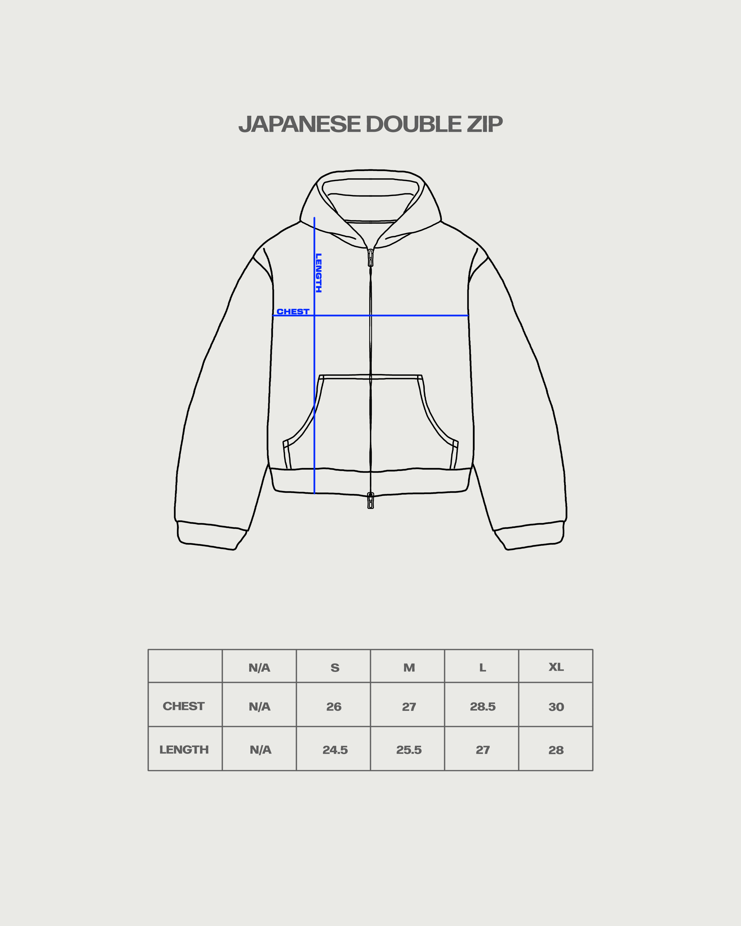 Japanese Double Zip