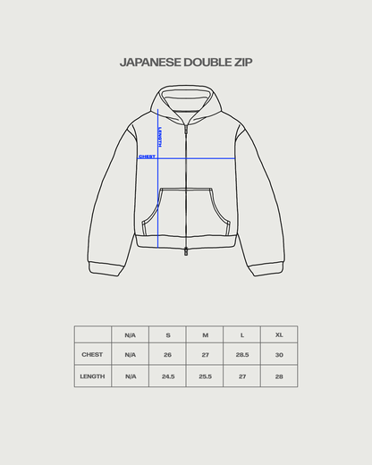 Japanese Double Zip