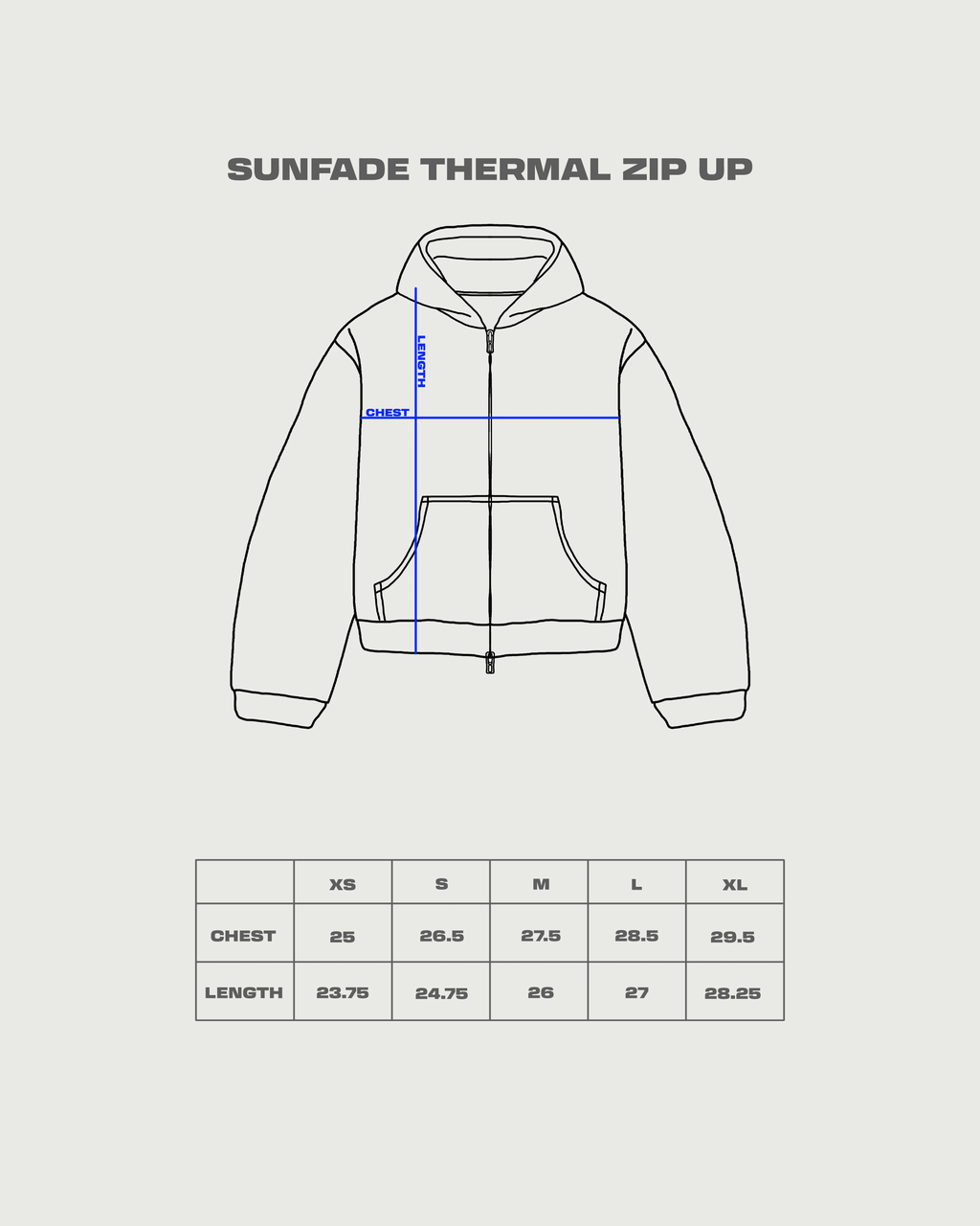Sunfade Thermal Zip Up