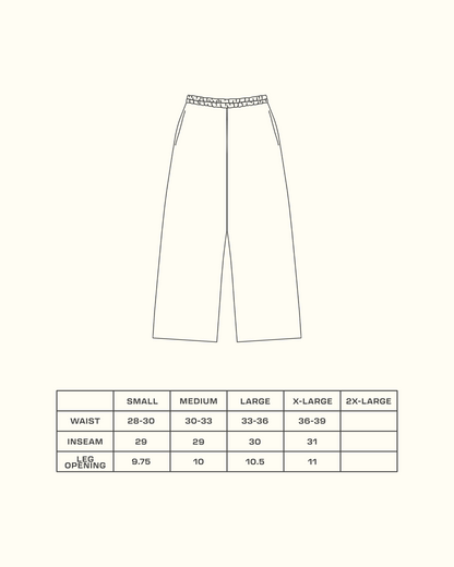 Japanese Wide Leg Sweat Pant